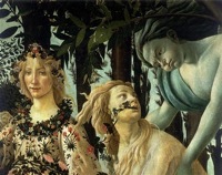 Sandro Botticelli (1478) La Primavera (detail Zephyr Chloris Flora).jpg